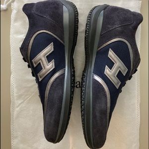 Hogan Navy Suede Sneakers - Size 8